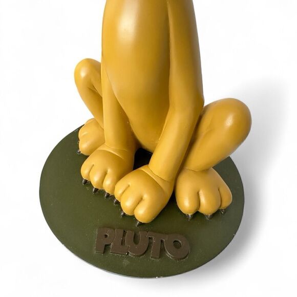 RARE Disney Epcot Pluto Statue with Bone "Good Boy" Figurine - Picture 8 of 12